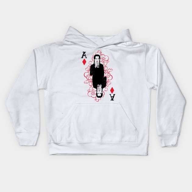 Addams Playing Card - Wednesday Kids Hoodie by polliadesign